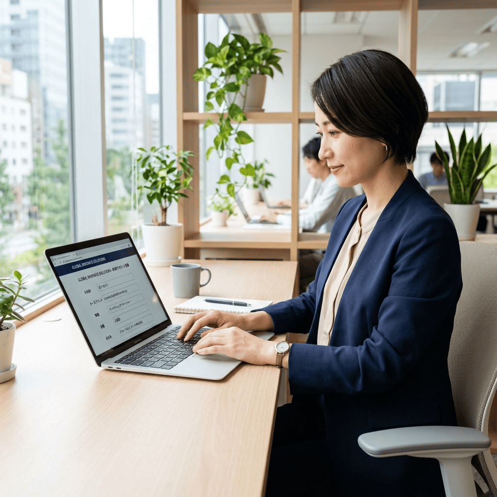 フォームへの素材入力・ロゴアップロードのイメージ