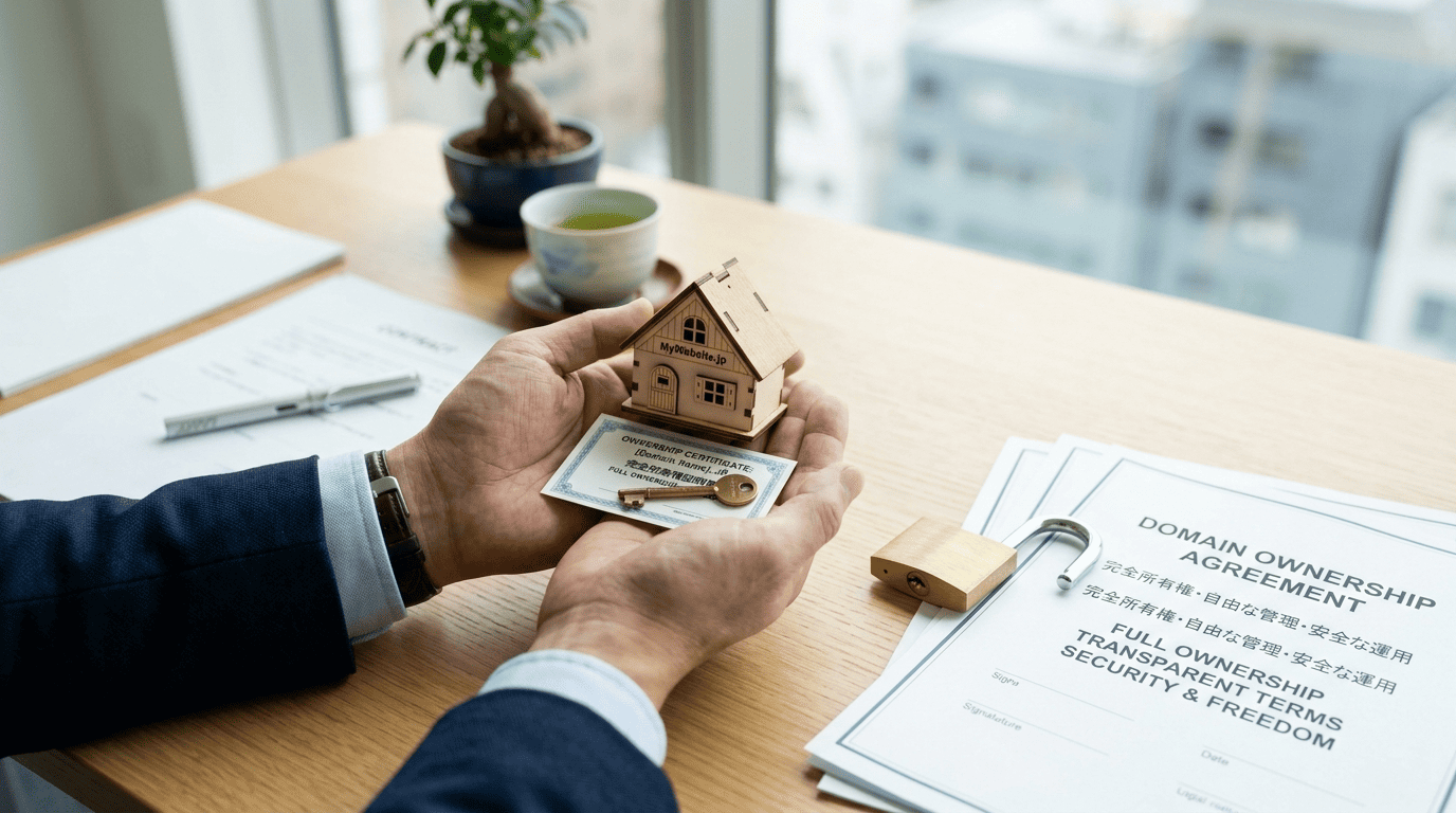 所有権完全譲渡・縛りなし安心設計のイメージ